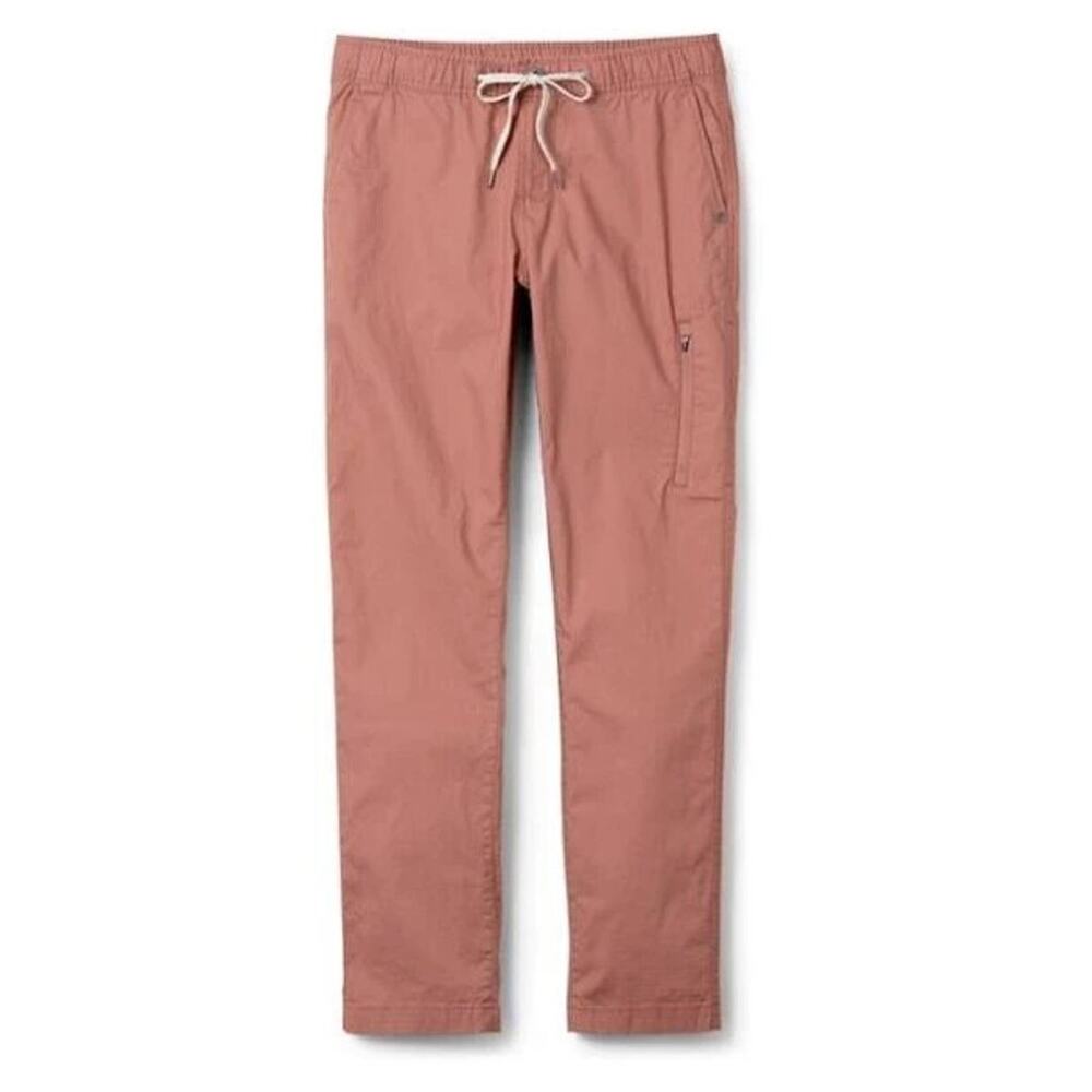 Womens Vuori Ripstop Climbing Hiking Pants Light Terracotta Organic Cotton-L